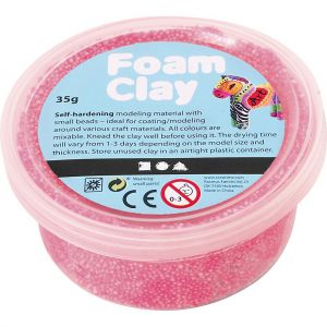 Masa modelarska Foam Clay 35 g, neonowo różowa